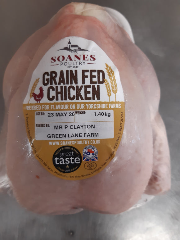 Yorkshire Grain Fed Chicken.